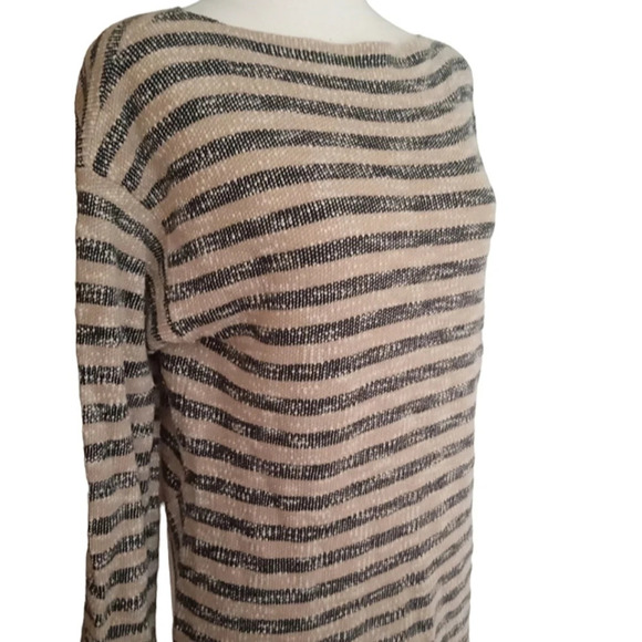 Soft Surroundings Marina Pullover Nautical Stripes 100% Cotton Size Medium - Picture 4 of 6